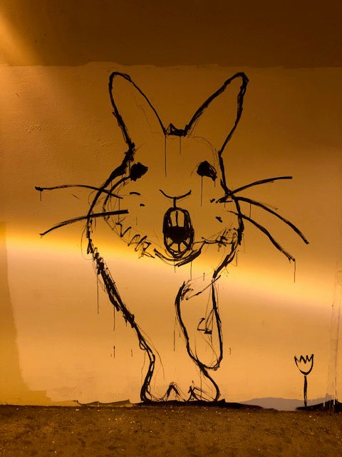 Beat Happening "Crashing Through" paintings