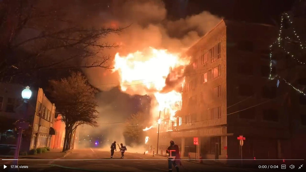 Fire in downtown Olympia!