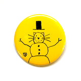 Snowcat 2.25" Button